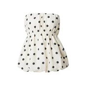 TOPSHOP Top LINA črna/bela