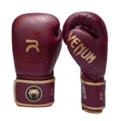 Venum x Rajadamnern Boxing Gloves, Burgundy - 10 oz