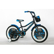 Bicikla za decu sa pomoćnim točkovima CROSSER plavi 20