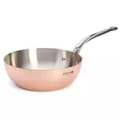 Tava za umak PRIMA MATERA 24 cm, za indukciju, konusna, bakarna, de Buyer