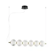 LED luster na sajli PELLUCID LED/23W/230V zlatna/prozirna