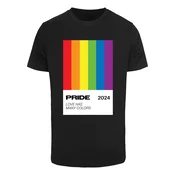 Mister Tee Majica Many Colors Pride modra/rumena/lila/ognjeno rdeča/črna