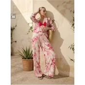 Sinsay - Viskozne wide leg pantalone sa cvetnim dezenom - šareno