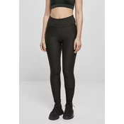 Womens high-waisted honeycomb leggings black