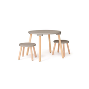 Kid's Concept - Otroška mizica in dva stola, Light brown