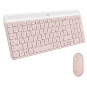 LOGITECH MK470 Slim Wireless Set Rose US