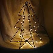 CHOMIK BOŽIČNA OKRASITEV - LED DRVESETE 30 CM 95 L TOPLO BELO NA BATERIJE *0313