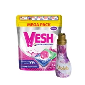 Violeta Deterdžent kapsule za veš Color Power, 42 kapsule + Omekšivac Original, 0.9l