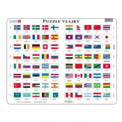 Dino - Puzzle Vzdelávacie puzzle: Vlajky - 40 - 99 kosov