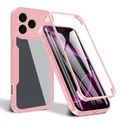 Hibridni Full body ovitek Techsuit ColorVerse 360 za iPhone 17 Pro - pink