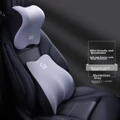 Icaroom Set jastuka za vrat i leda za auto sedište, 31 x 29 x 13 cm, Sivi