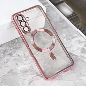 Maska za telefon Magsafe Lux za Samsung A566B Galaxy A56 5G, Roze