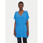 Liu Jo Obleka za na plažo VA5164 JS360 Modra Relaxed Fit