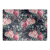Decormat Podloga za zaščito tal Cvetje in listi 120x90 cm 2 cm