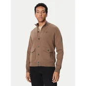 Aeronautica Militare Pletena jopica 262MA1663UL00950 Svetlo rjava Regular Fit