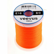 Nit za vezavo muh Veevus thread 8/0 100m | E16 FLUORESCENT ORANGE