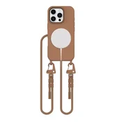 slomart Ovitek Tech-Protect MagNecklace MagSafe za iPhone 16 Pro - rjav