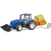 Traktor New Holland T5.120 sa prednjim utovarivacem, kiperom i viljuškama Bruder 021870