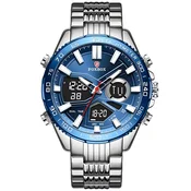 Ure FOXBOX Luxury - Srebrna/Modra KP34969