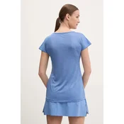 Salewa PUEZ MELANGE DRY W S/S TEE, maja ž.kr poh, modra 26538