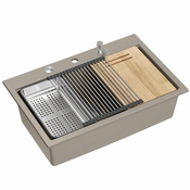 granitni umivalnik MARC 110 WORKSTATION Beige