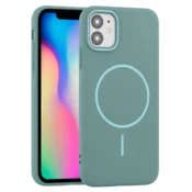 Rigid Silicone MagSafe maska za iPhone 11 zelena