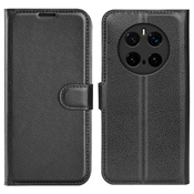 Etui Litchi za Honor Magic7 Pro - črn