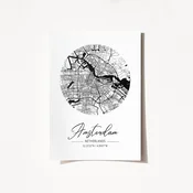 Wallity Poster Amsterdam-2065, 42x59,4 cm