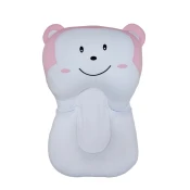 FIMBABY Podloga za kupanje beba - roze beli majmun