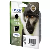 EPSON T0891 (C13T08914021), originalna kartuša, črna, 5,8ml, Za tiskalnik: EPSON STYLUS S20, EPSON STYLUS SX100, EPSON STYLUS SX150, EPSON STYLUS