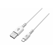 slomart kabel usb-usb c 2m silikonski beli hitro polnjenje