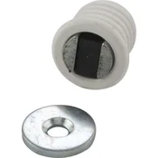 Uvrtni magnetni zaskočnik Maco 14, o 14 mm, umetna masa, bela