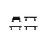 Apple iPhone 7 - Set gumbov za glasnost + vklop + tihi način (Black)