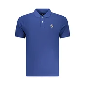 Modra polo majica s kratkimi rokavi