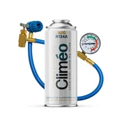 shumee Climeo 400 ml + cev z manometrom - Ekološko hladilno sredstvo R134a/R12 | Neodvisen servis klimatskih naprav