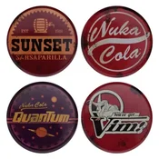 Fanattik Fallout Set of Four Metal Drinks Coasters ( 073049 )