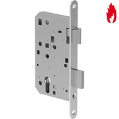 ECO vdolbna ključavnica GBS 81 PZW, desna, trn 65, okrogla čelnica 20 mm, inox