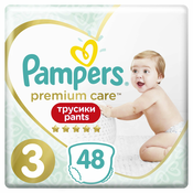 Pampers Premium Care Pants Pelene, Value Pack, Veličina 3, Midi, 48 komada