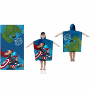 Pool Improve Pončo Avengers Towel za otroke Avengers Poncho Towel for Beach or Pool Poncho Bombažna brisača s kapuco Marvel (048AVG-PC), (20875740)