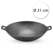 Litoželezna ponev WOK ¤31cm PERFECT