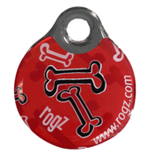 Rogz ID privezak za pse Red Bone - S