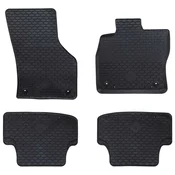 vidaXL Avto preproga 4 pcs Črna primerna za Audi A3 2012-2020 Guma