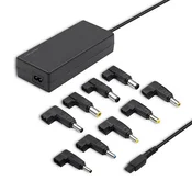 Qoltec Univerzalni napajalnik za prenosnik 90 W | Samodejni | Več vtičnic | 9 vtičnic | + napajalni kabel