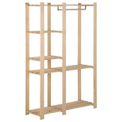 Stalak za odjecu 110 x 38 x 170 cm od masivne borovine