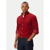 Tommy Hilfiger Srajca Solid MW0MW40486 Temno rdeča Regular Fit