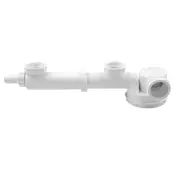shumee Nizek sifon za dvojno pomivalno korito ESCAPE 6/4 x 40 mm, vhod za pomivalni stroj