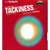 Guma Butterfly Tackiness D (Drive) rdeča, 1,3 mm