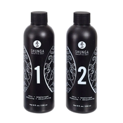 Gel za masažu Shunga jagoda & šampanjac, 2 x 250 ml