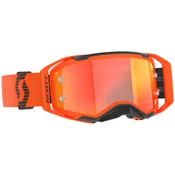 SCOTT Prospect 2.0 naocale za motocross narancasto-crne s narancastim zrcalnim pleksiglasom