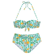 BUFFALO Bikini  meta / žad / svetlo oranžna / off-bela